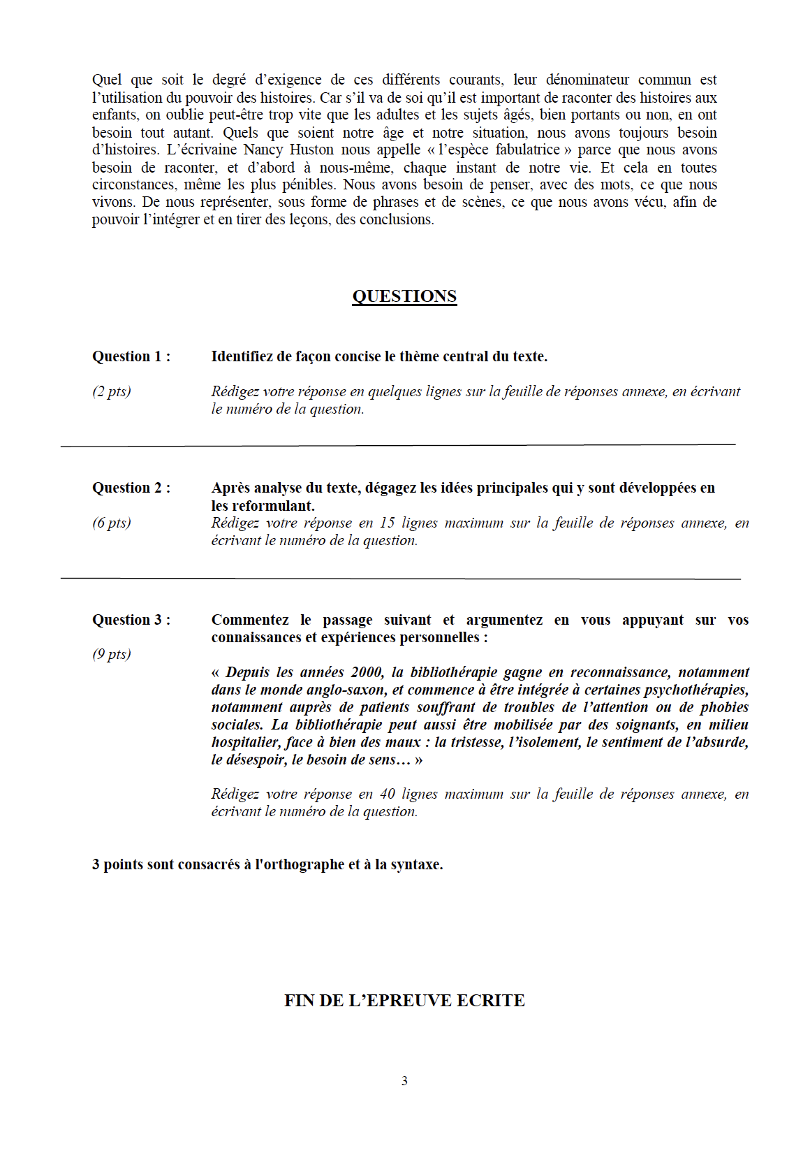 Sujet Culture Générale Concours Infirmier Corrigé Pdf Annales de français du concours EPPA - Zêta Éducation - Prépa ESA